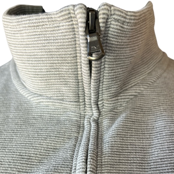 Vineyard Vines Quarter Zip Pullover Gray Shep Shirt Style Size Large - Picture 3 of 5